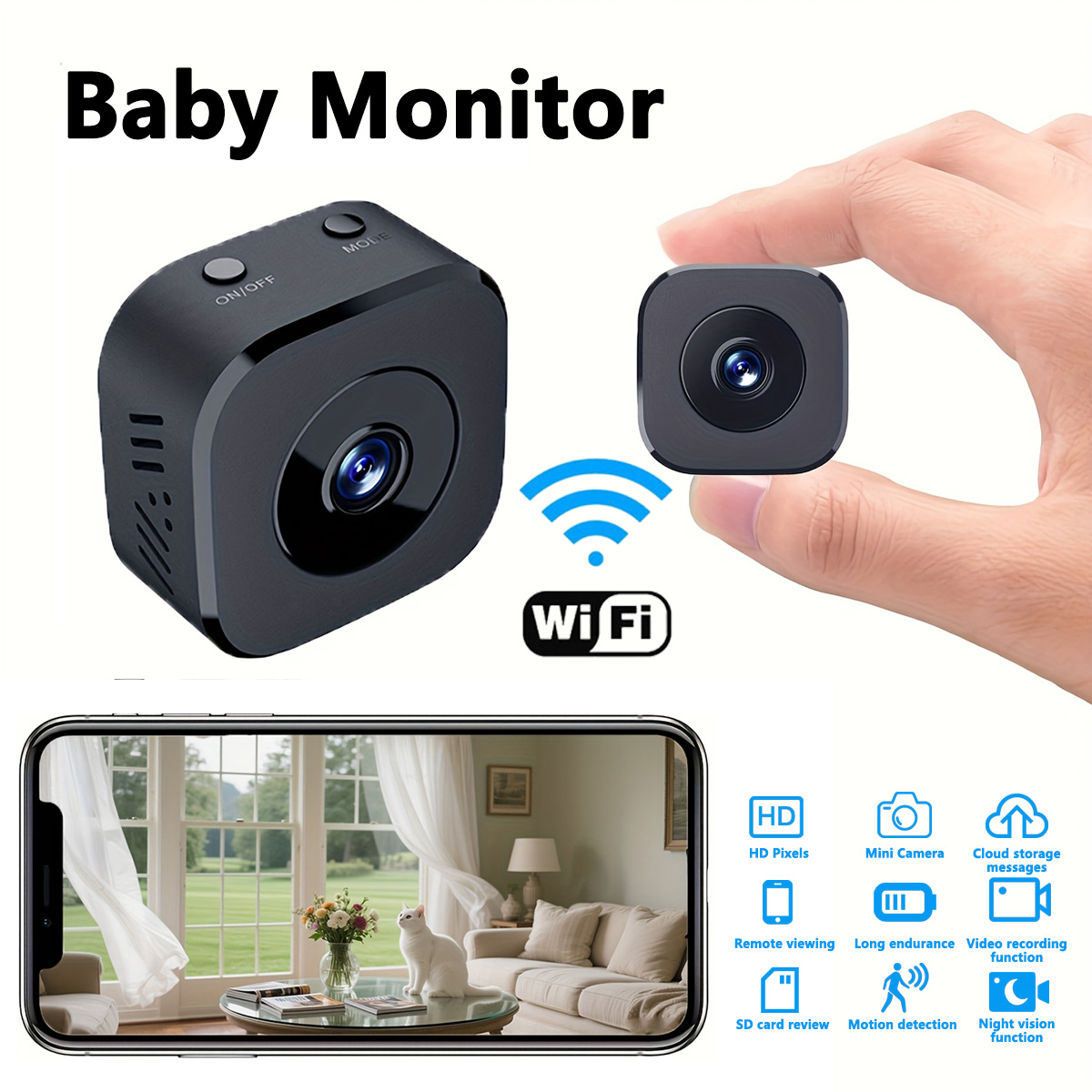1080P HD Mini WiFi Camera Indo - đánh giá và giá Mini Electronics Gadgets