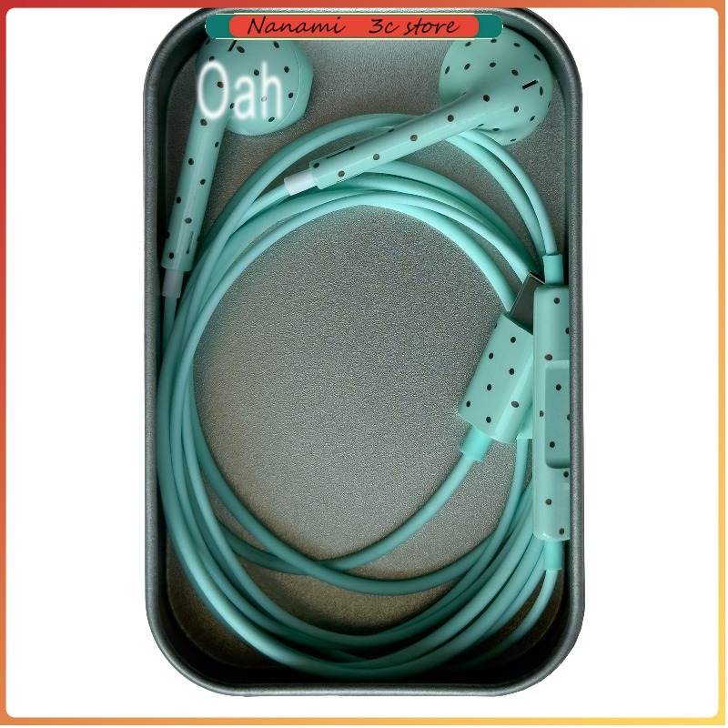 Oah Polka Dot Wired Earphones  - đánh giá và giá Electronic Gift